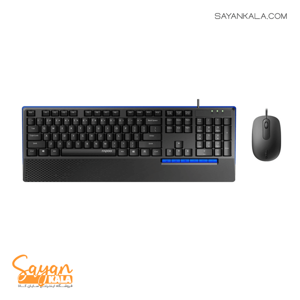 کیبورد و ماوس با سیم رپو مدل KEYBOARD AND MOUSE RAPOO NX2000