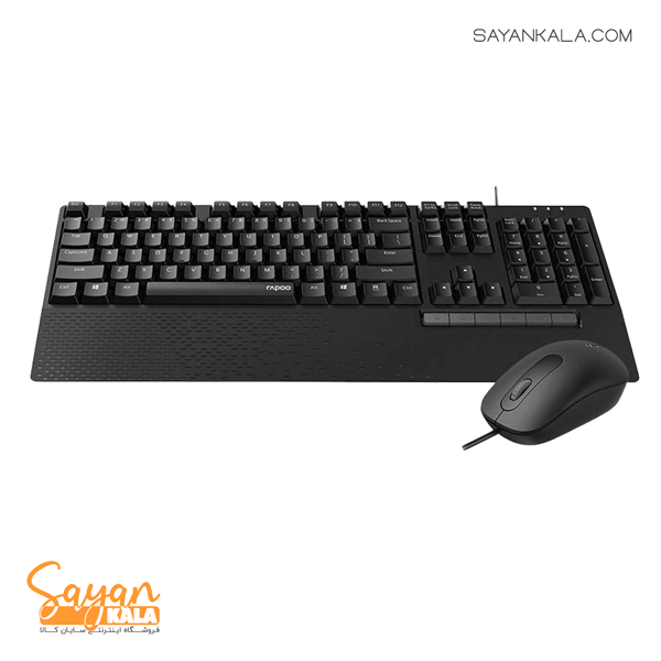 کیبورد و ماوس با سیم رپو مدل KEYBOARD AND MOUSE RAPOO NX2000 — تصویر ۲
