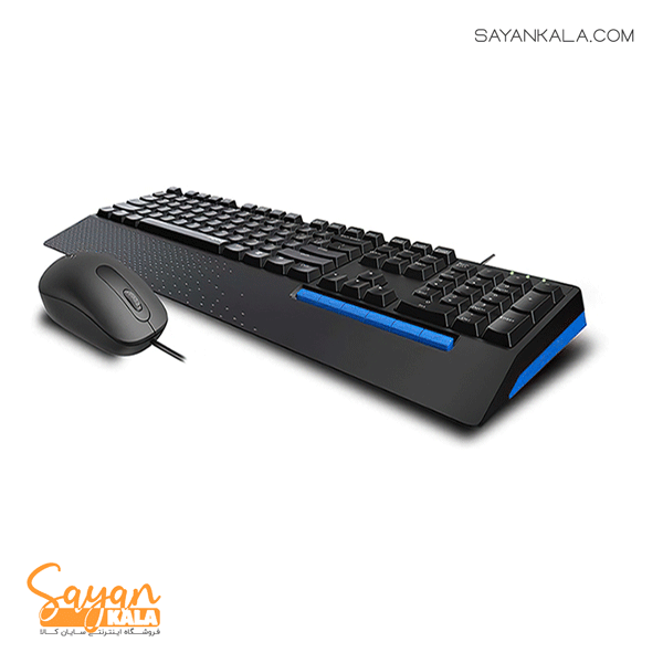 کیبورد و ماوس با سیم رپو مدل KEYBOARD AND MOUSE RAPOO NX2000 — تصویر ۳