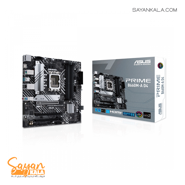 مادربرد ایسوس مدل MOTHERBOARD ASUS PRIME B660M A DDR4