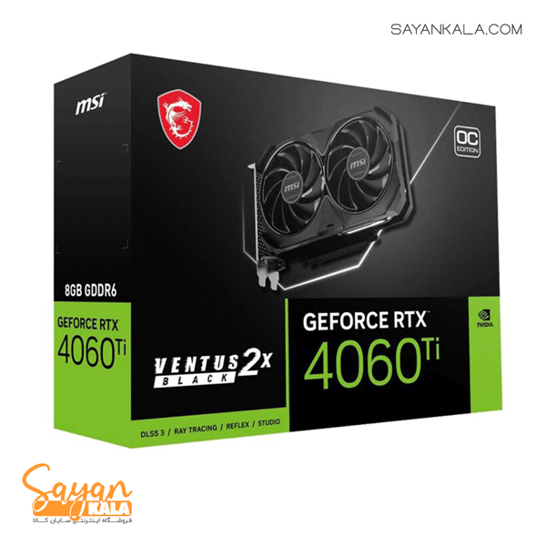 کارت گرافیک ام اس آی مدل Graphics Card MSI GeForce RTX 4060TI VENTUS 2X OC 8GB
