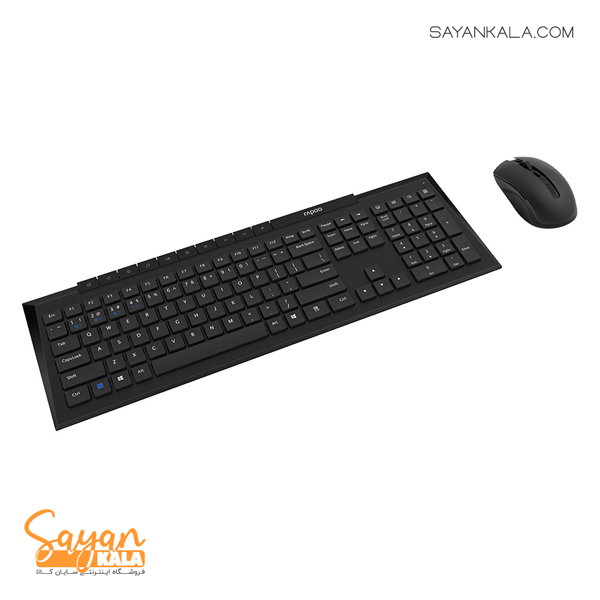 کیبورد و ماوس بی سیم رپو مدل Keyboard and Mouse RAPOO Wireless 8210M — تصویر ۳