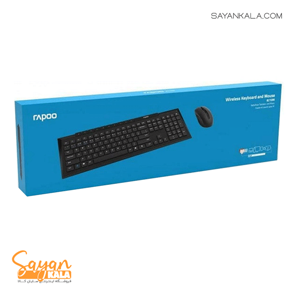 کیبورد و ماوس بی سیم رپو مدل Keyboard and Mouse RAPOO Wireless 8210M — تصویر ۵