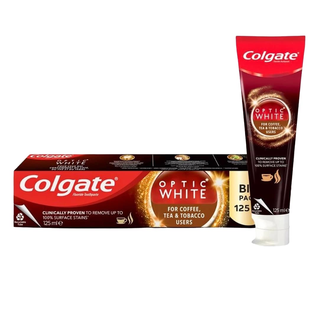 خمیر دندان ضد زردی کلگیت Colgate مدل Optic White حجم 125 میل - پاکینو
