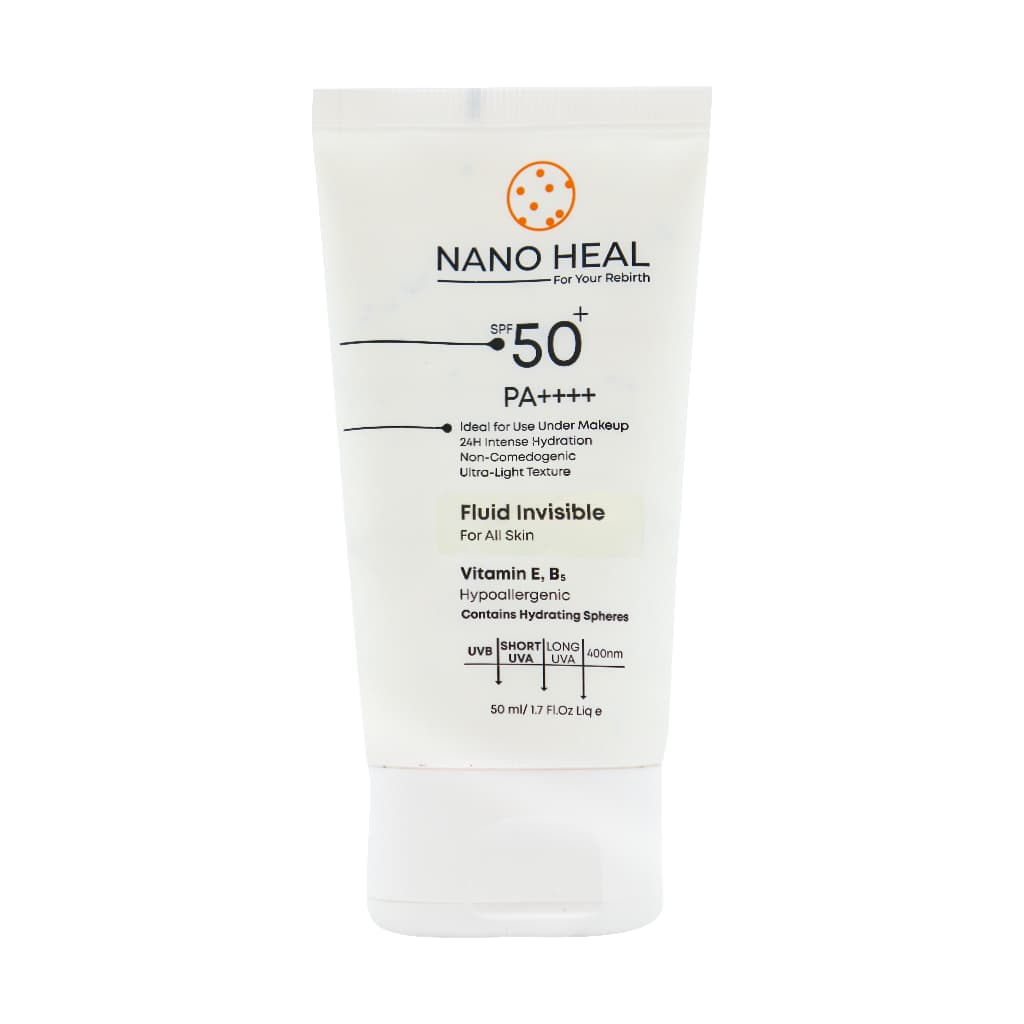 فلوئید ضد آفتاب انواع پوست SPF50 نانوهیل 50 میلی لیتر
