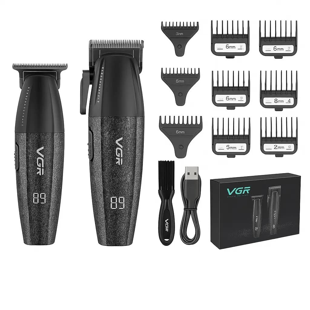 ست ماشین اصلاح موی سر و صورت وی جی ار مدل V-640 — تصویر ۷