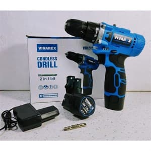 دریل پیچ گوشتی شارژی ویوارکس 12ولت VIVAREX مدل VR1215V-2B دو باتری — تصویر ۲