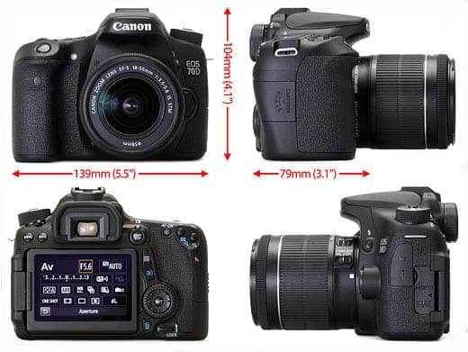 دوربین عکاسی کانن EOS 70D لنز STM 18-55 میلی متر — تصویر ۵