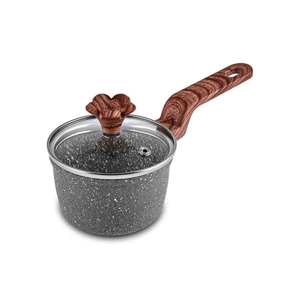 قابلمه شیر جوش گرانیتی امسان مدل Dark Silver Biogranit