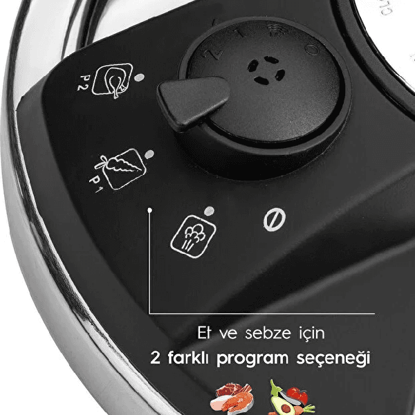 زودپز استیل 5 لیتر نهیر مدل Silver Matik — تصویر ۳