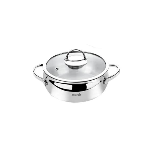 سرویس قابلمه استیل کوچک 6 پارچه نهیر مدل SILVER — تصویر ۶