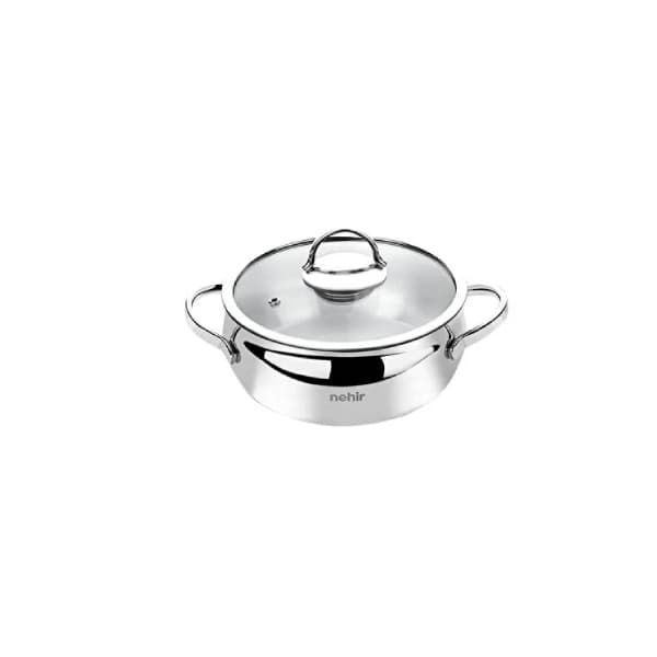 سرویس قابلمه استیل کوچک 6 پارچه نهیر مدل SILVER — تصویر ۳