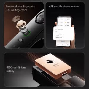 قفل هوشمند دیجیتال تشخیص چهره 800FVP — تصویر ۵