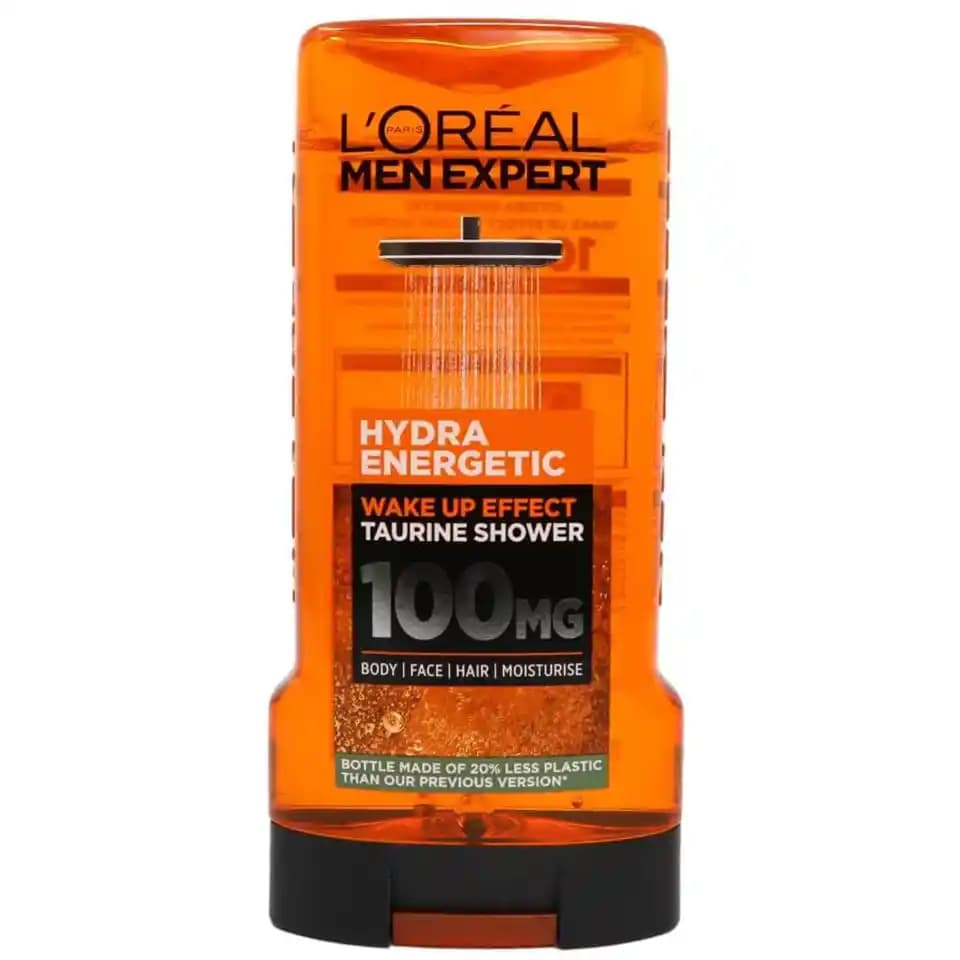 شامپوی آبرسان سر و بدن مردانه لورال مدل هیدرا انرژتیک 300 میل L’Oreal Men Expert Shower Gel Hydra Energetic — تصویر ۲