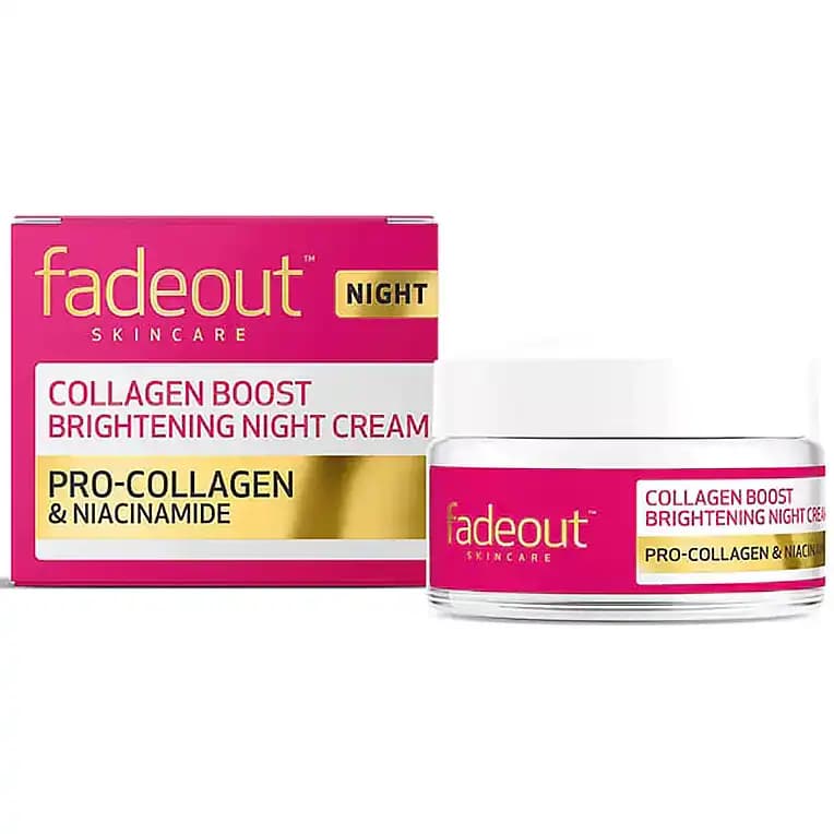 کرم شب روشن کننده و کلاژن ساز فیداوت 75 میل Fadeout Collagen Boost Whitening Night — تصویر ۲