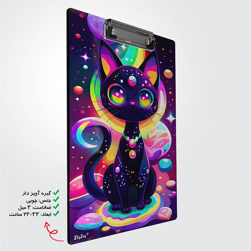 تخته شاسی طرح گربه فانتزی کد W7125 — تصویر ۶