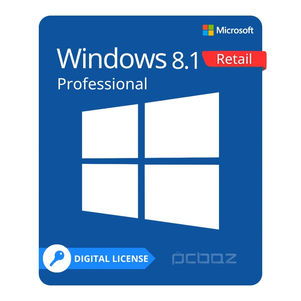 لایسنس ویندوز 8.1 پرو Retail