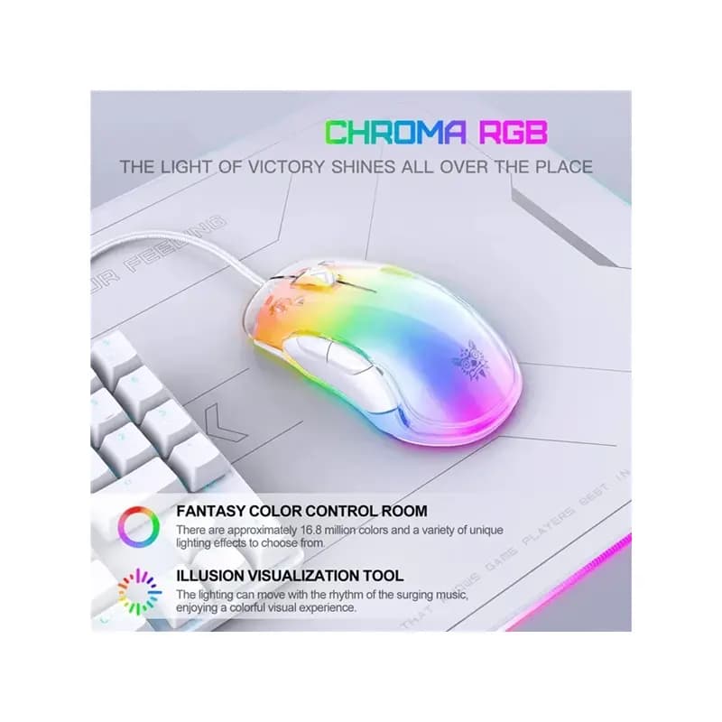 موس گیمینگ اونیکوما CW925 WHITE — تصویر ۶