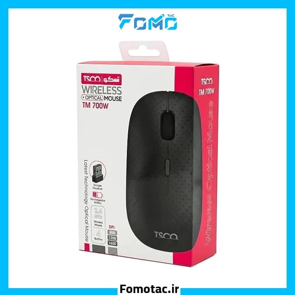 موس بی سیم شارژی تسکو (TSCO) مدل TM 700 — تصویر ۷