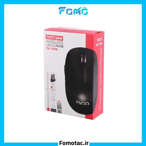 موس بی سیم شارژی تسکو (TSCO) مدل TM 769 W — تصویر ۲