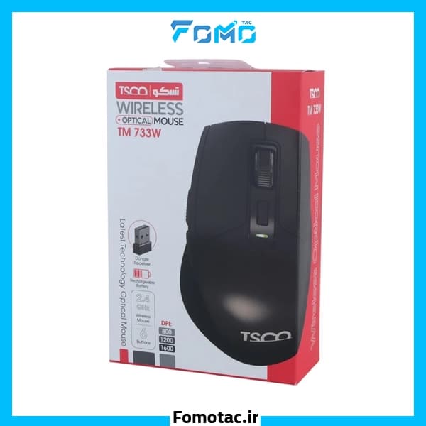 موس بی سیم شارژی تسکو (TSCO) مدل TM 773 W — تصویر ۷