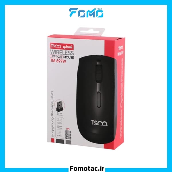موس بی سیم شارژی تسکو (TSCO) مدل TM 697 W — تصویر ۲