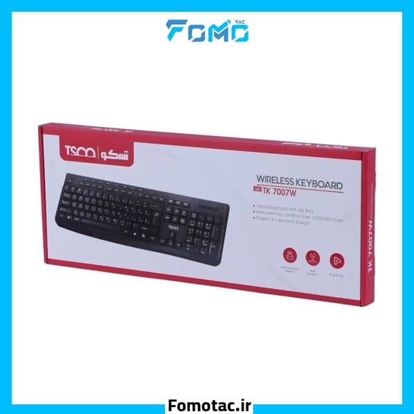 کیبورد بی‌سیم تسکو (TSCO) مدل TK7007W — تصویر ۲