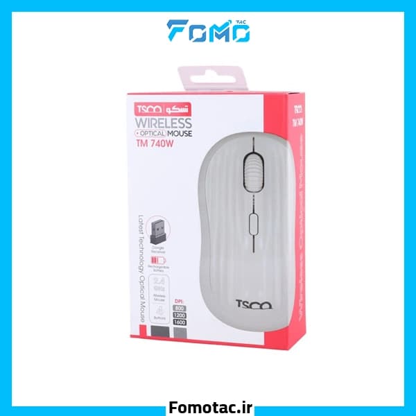موس بی سیم شارژی تسکو (TSCO) مدل TM 740 — تصویر ۱۰