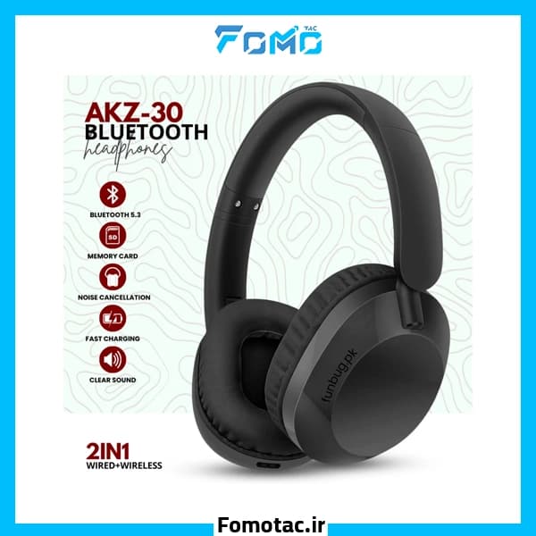 هدفون بلوتوثی مدل AKZ-30 — تصویر ۵