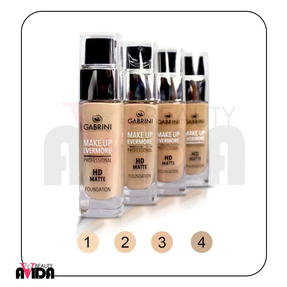 کرم پودر شیشه ای مات گابرینی مدل HD MATTE شماره 01 — تصویر ۲