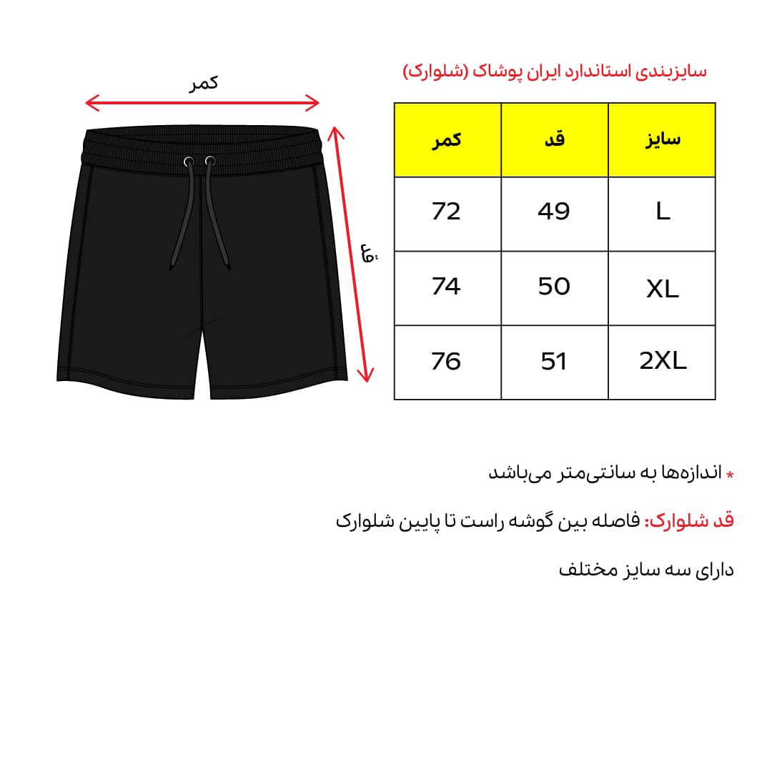 شلوارک ورزشی مردانه طوسی — تصویر ۶