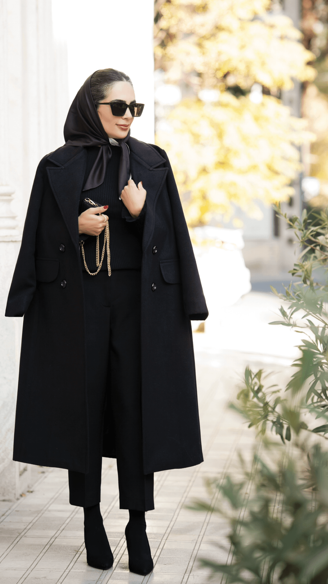پالتو فوتر مشکی EMILY — تصویر ۲