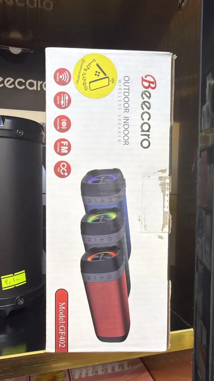 اسپیکر بلوتوثی قابل حمل بیکارو مدل Beecaro GF402 | ضدآب IPX4 + پاوربانک داخلی (تضمین اصالت) — تصویر ۷