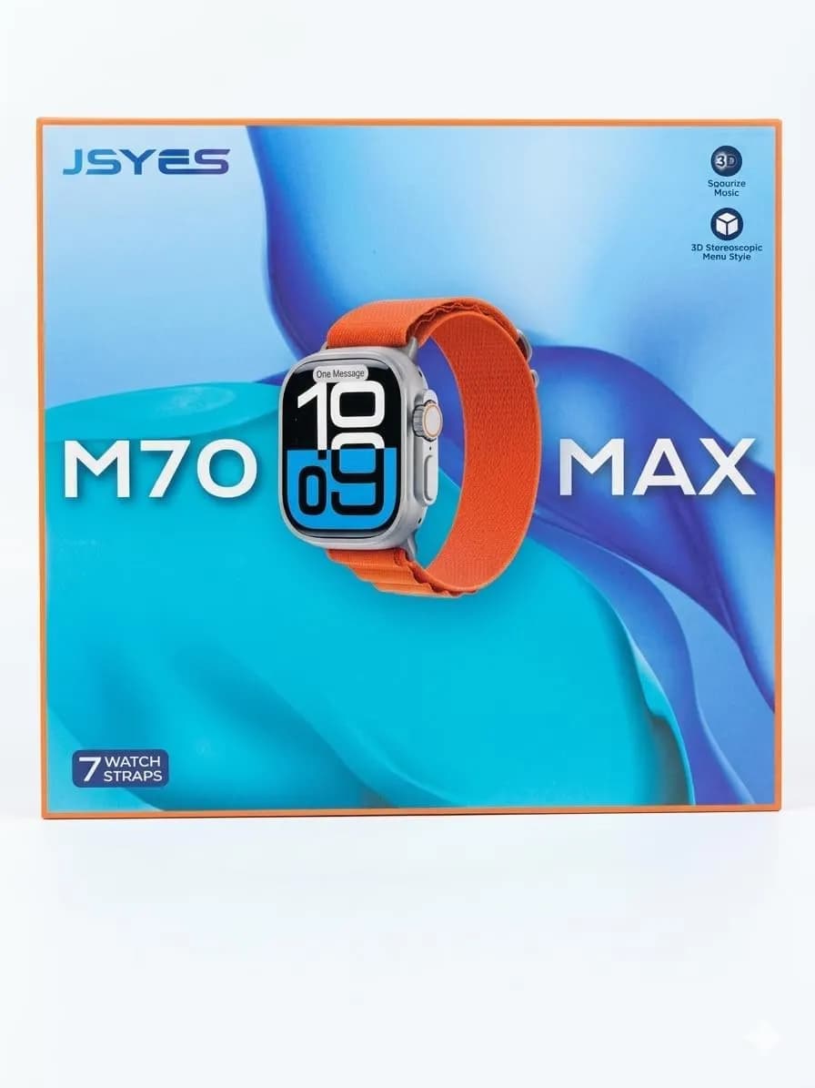 ساعت هوشمند جیاسیس مدل JSYES M70 MAX (طرح اپل واچ اولترا) با ۷ بند متنوع — تصویر ۳