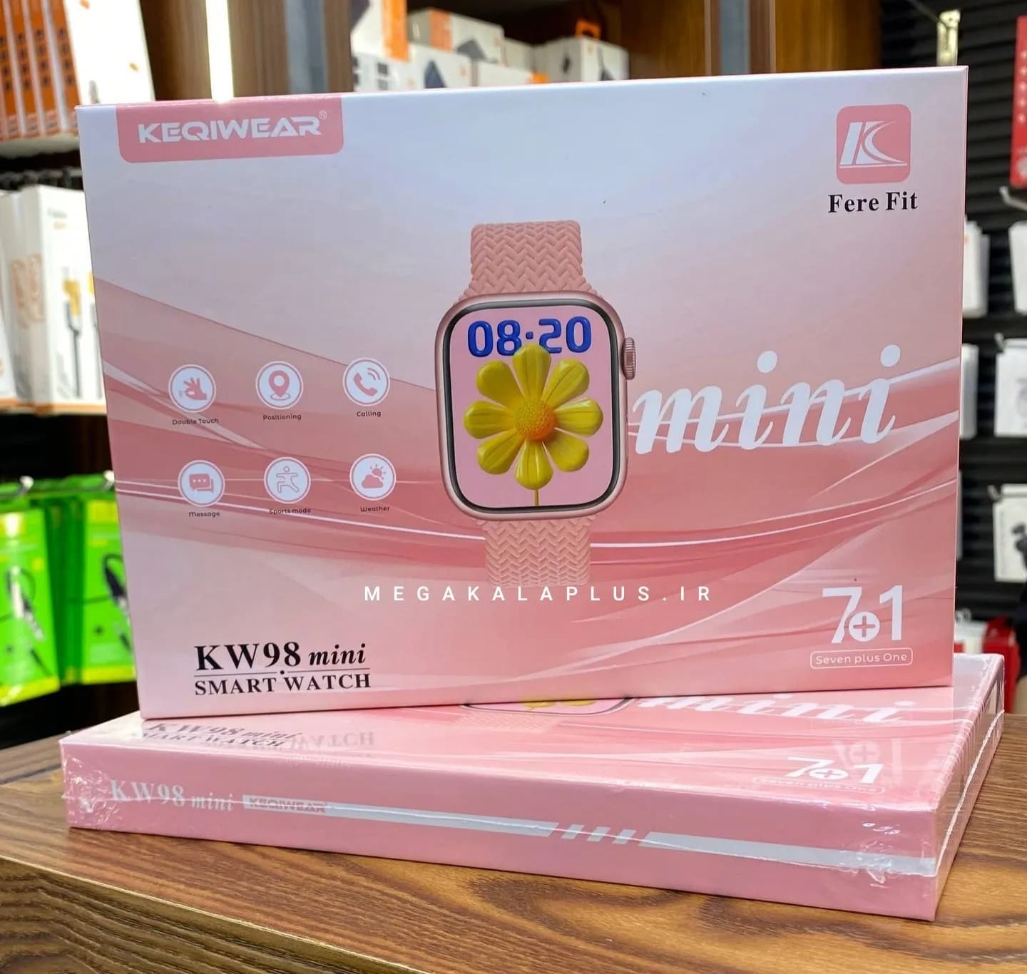 ساعت هوشمند زنانه KEQIWEAR KW98 mini به همراه 7 بند متنوع — تصویر ۶