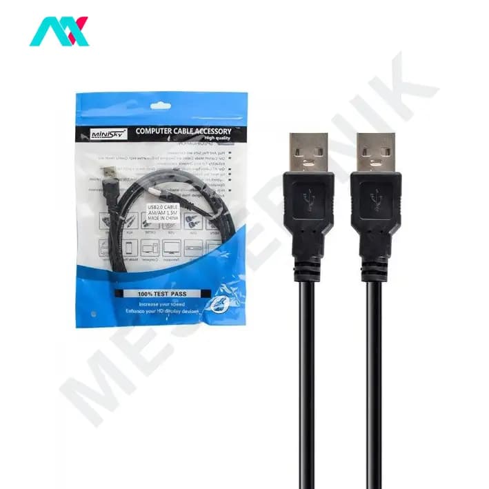 کابل لینک دو سر USB2.0 نری 1.5 متری مینی اسکای — تصویر ۲