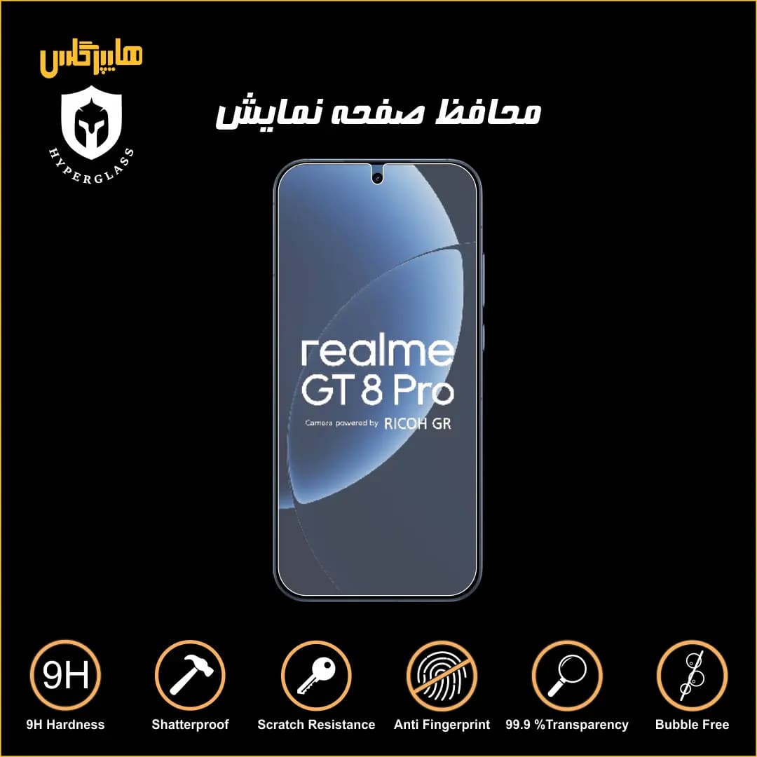 محافظ صفحه نمایش گوشی ریلمی Realme GT 8 Pro — تصویر ۶