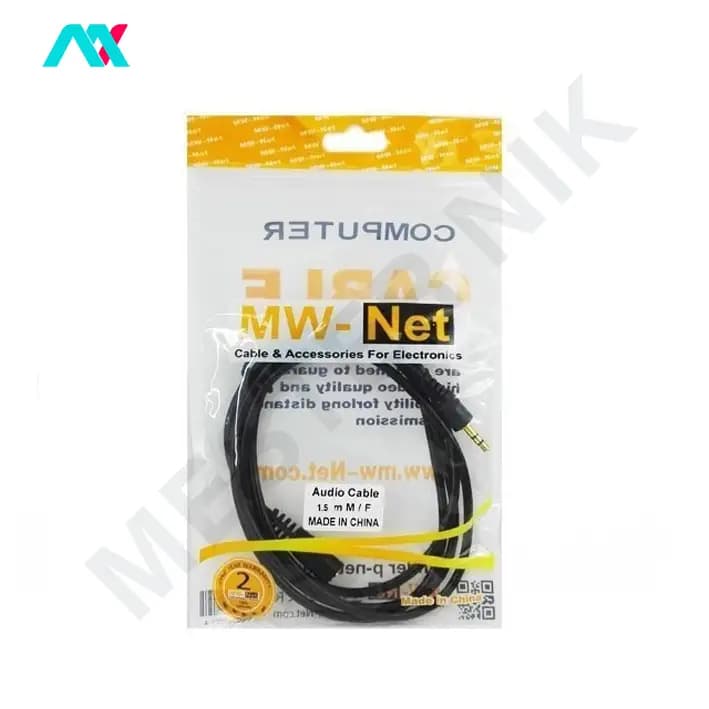 کابل افزایش طول صدا AUX ام دبلیو نت MW-Net طول 1.5 متری — تصویر ۴