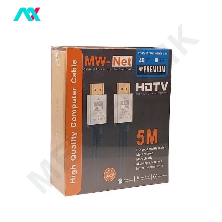 کابل hdmi 4K ام دبلیونت MW-NET طول 5 متر — تصویر ۴