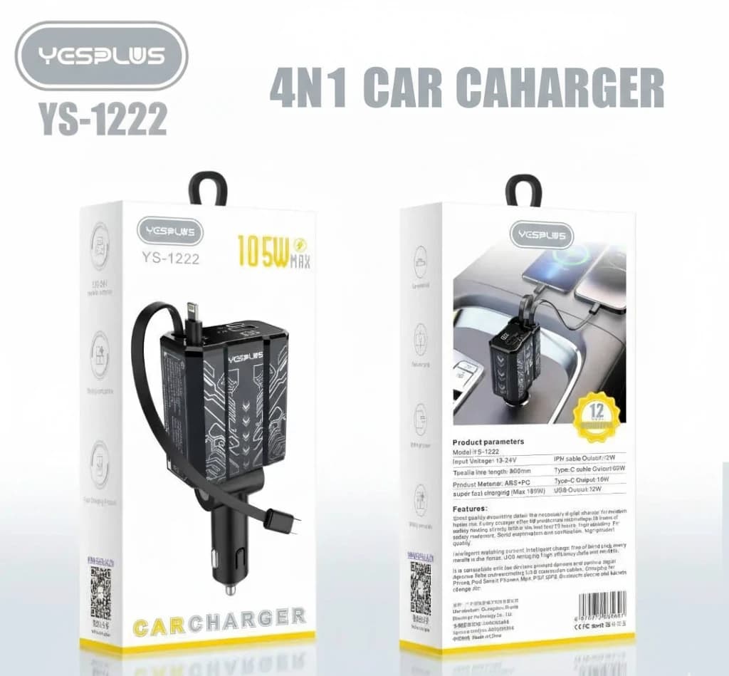 شارژر فندکی Yesplus مدل YS-1222 — تصویر ۴