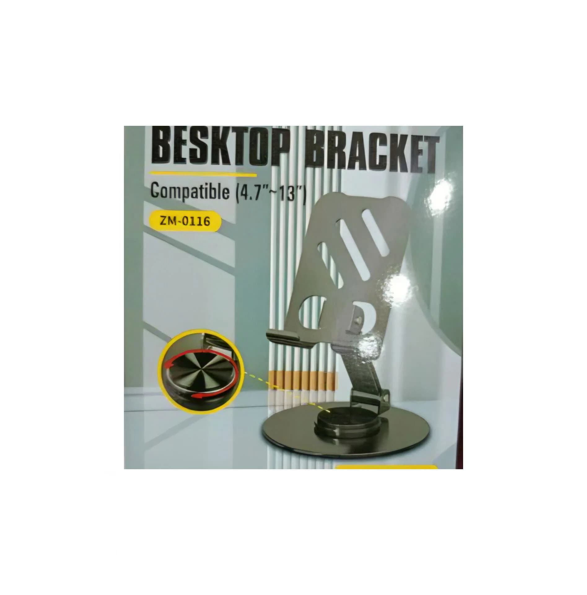 هولدر رومیزی ZM-0116 | پایه فلزی 360 درجه برای گوشی و تبلت — تصویر ۴