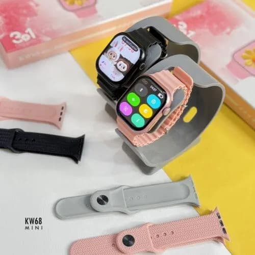 ساعت هوشمند کیو ویر (KEQIWEAR) مدل KW92 Mini با قابلیت مکالمه + ۳ بند رایگان (زنانه و بچگانه مشکی) — تصویر ۶