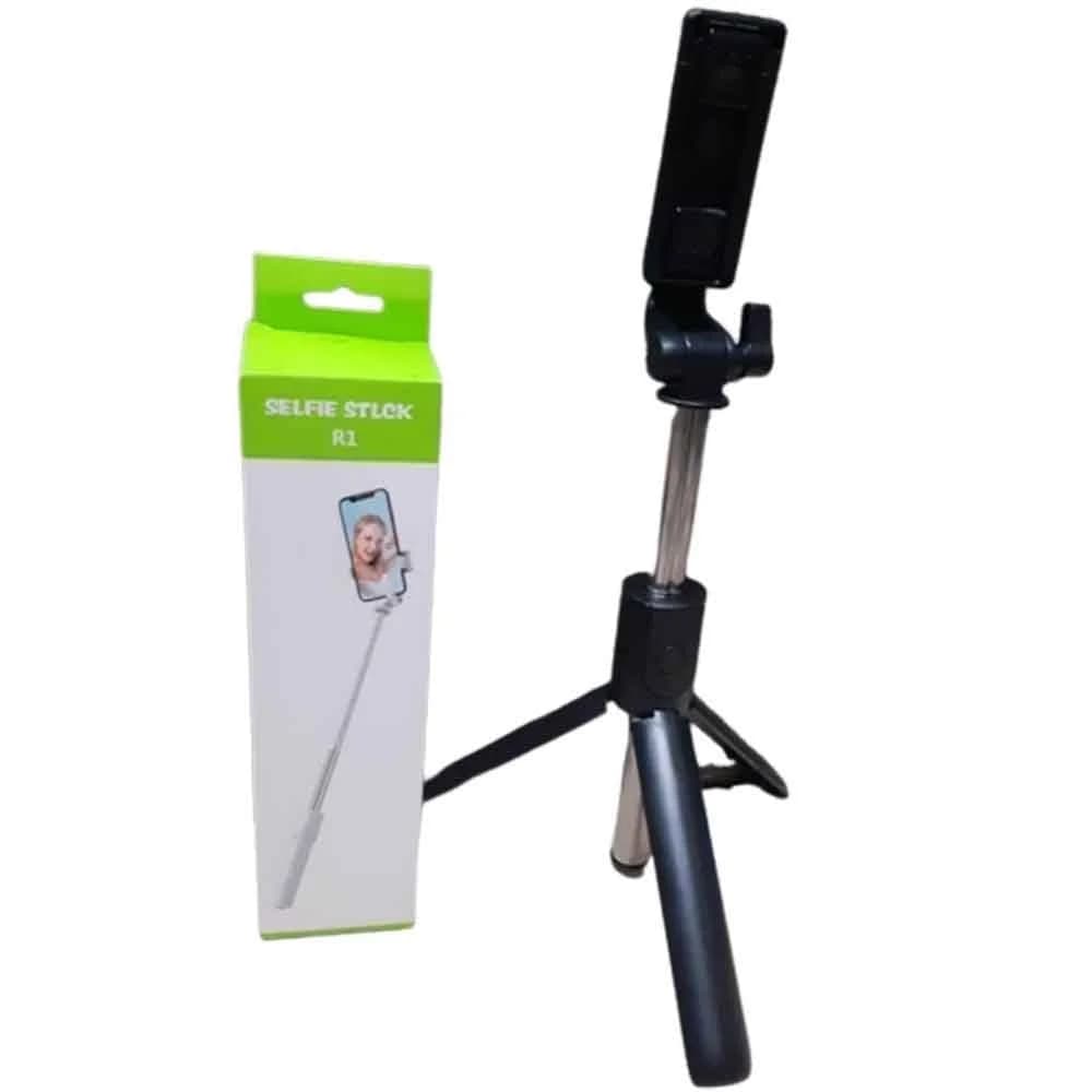 مونوپاد و سه پایه بلوتوثی مدل R1 | با چرخش 360 درجه و بدون باتری ریموت کنترل