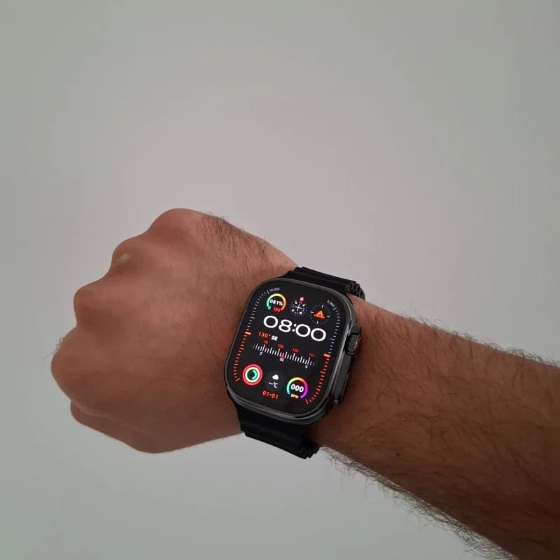 ساعت هوشمند اچ کا مدل HK10 ultra3 با بند سیلیکونی — تصویر ۸