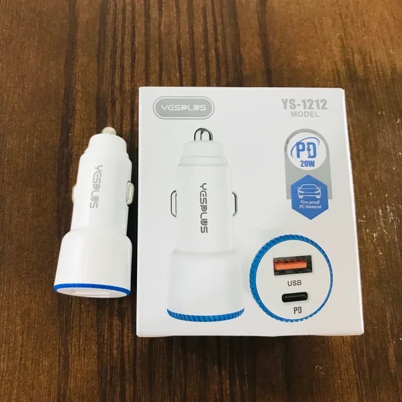 شارژر ماشین دو پورت YESPLUS مدل YS-1212 — تصویر ۷