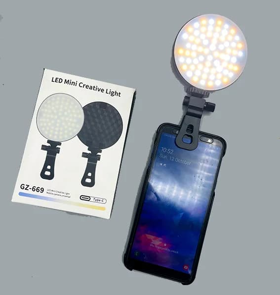 رینگ لایت سلفی مدل LED MINI Creative Light GZ-669 — تصویر ۶