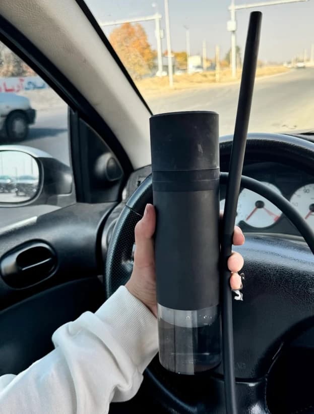 قلیون مسافرتی قابل حمل برند HOOKAH با 7 قطعه لوازم جانبی — تصویر ۵
