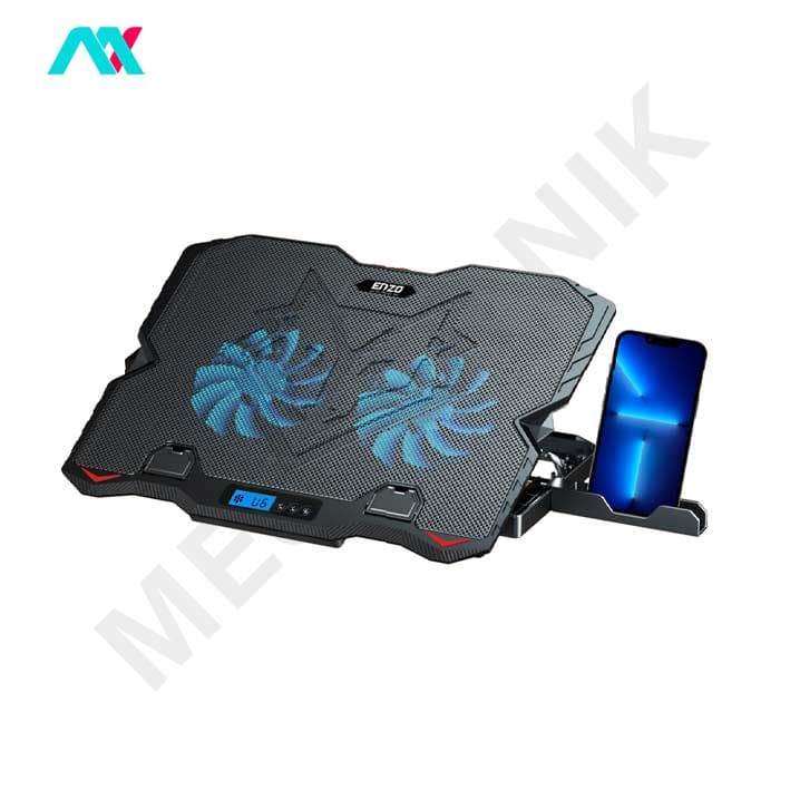 پایه خنککننده 2 فن لپتاپ انزو مدل LF-224 — تصویر ۴