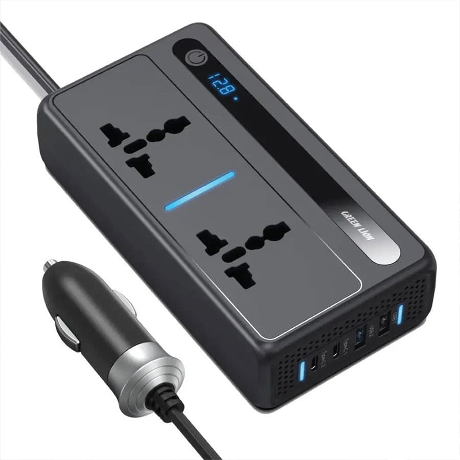 اینورتر و مبدل برق فندکی 200 وات گرین لاین مدل GC-250