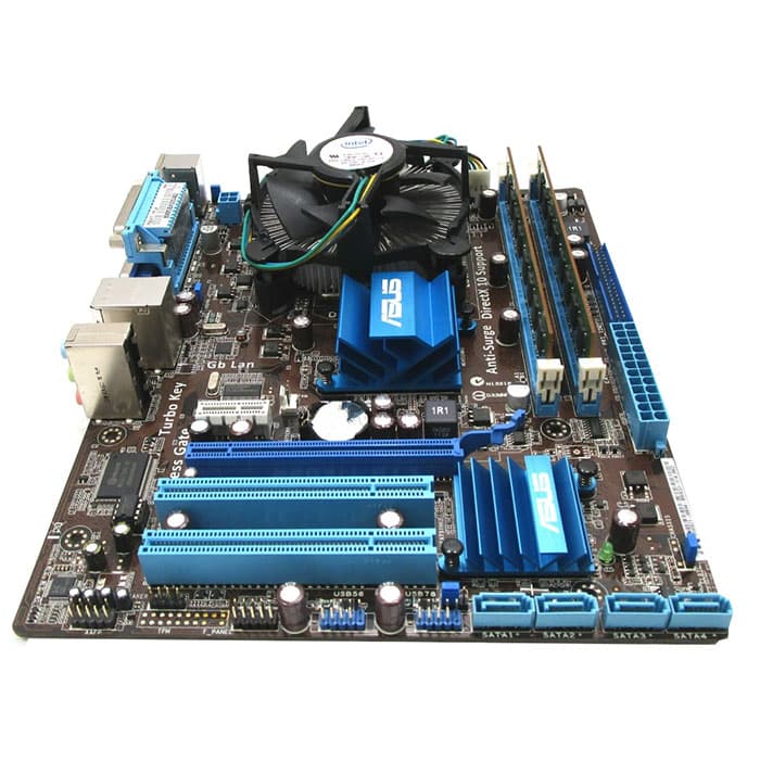 باندل استوک ASUS P5G41T-MLX + Celeron 430 + Ram 4G DDR3 Patriot (2x2GB) + FAN Intel — تصویر ۳